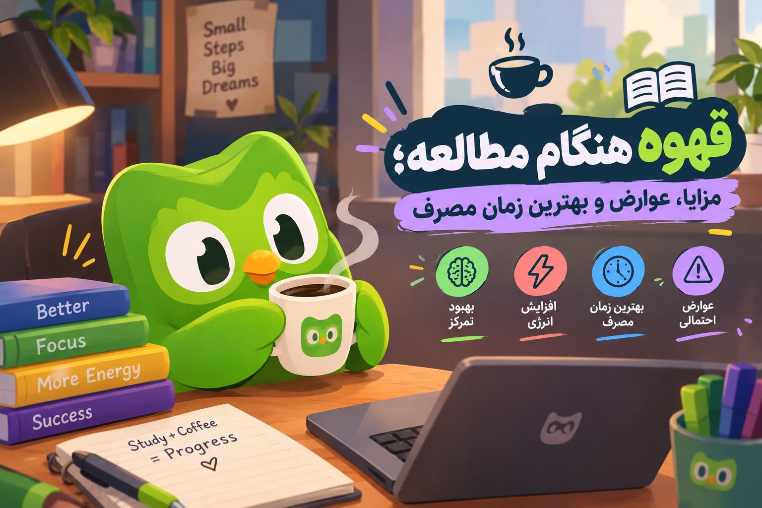 قهوه هنگام مطالعه؛ مزایا، عوارض و بهترین زمان مصرف